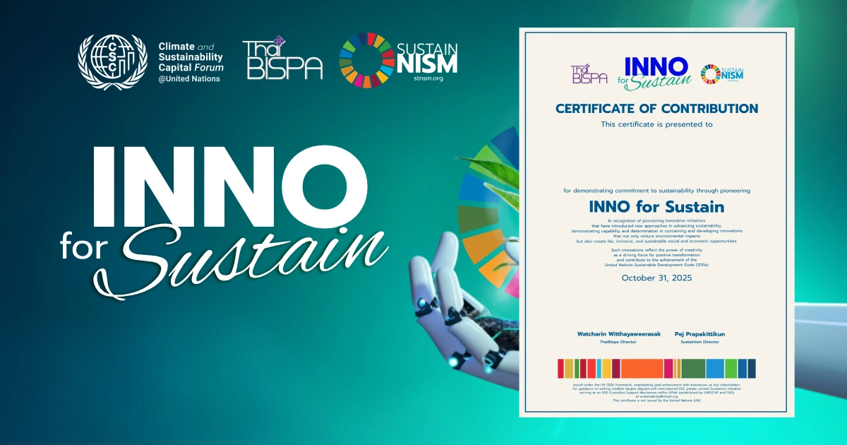INNO for Sustain : Elevating Thai Innovation to the Global Stage