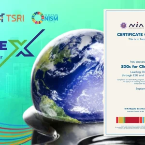 Recognition SDG for Climate X Program